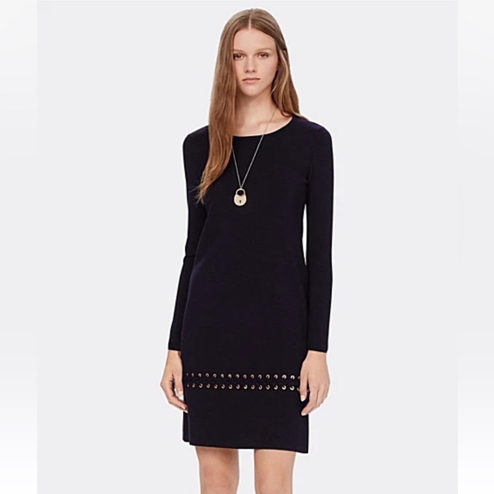 Tory Burch Harley Wool Navy Dress